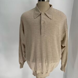 GIANNI bugli Milan 100% wool sweater sz 56 Europe or xl USA mens